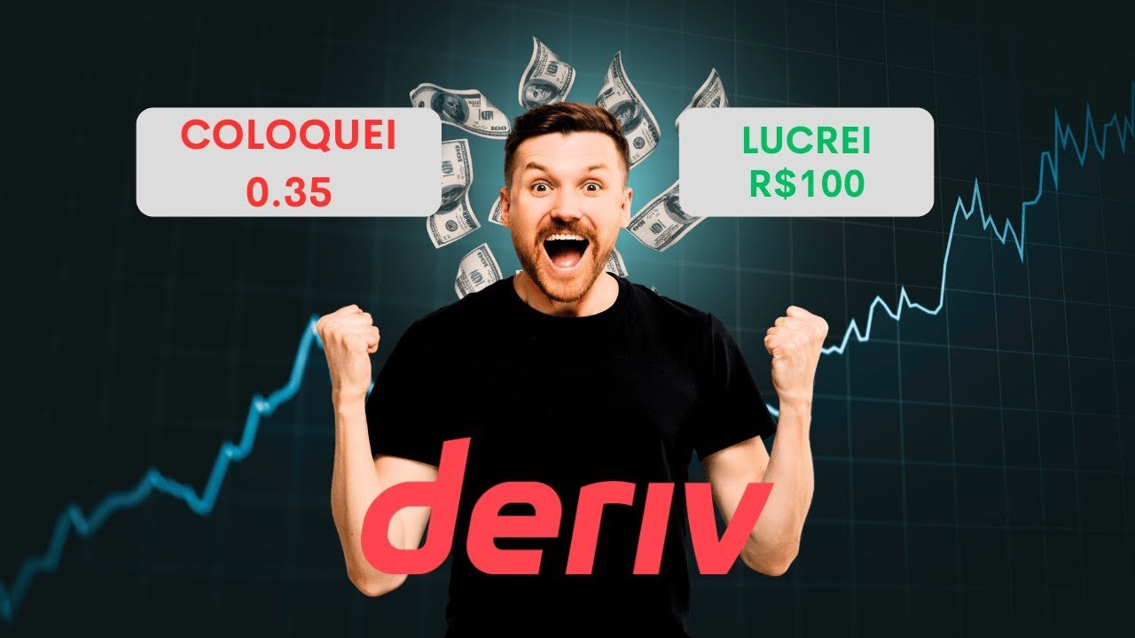 Coloquei 0.35 e fiz R$100 com Robô Trader pelo celular na DERIV