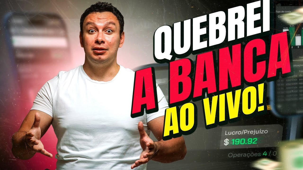 (LOSS) QUEBREI A BANCA AO VIVO NA DERIV COM ROBÔ TRADER