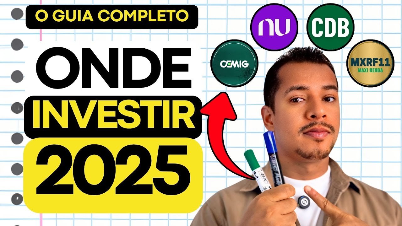 ONDE INVESTIR MEU DINHEIRO PARA RENDER MAIS EM 2025 (Guia Para Iniciante)