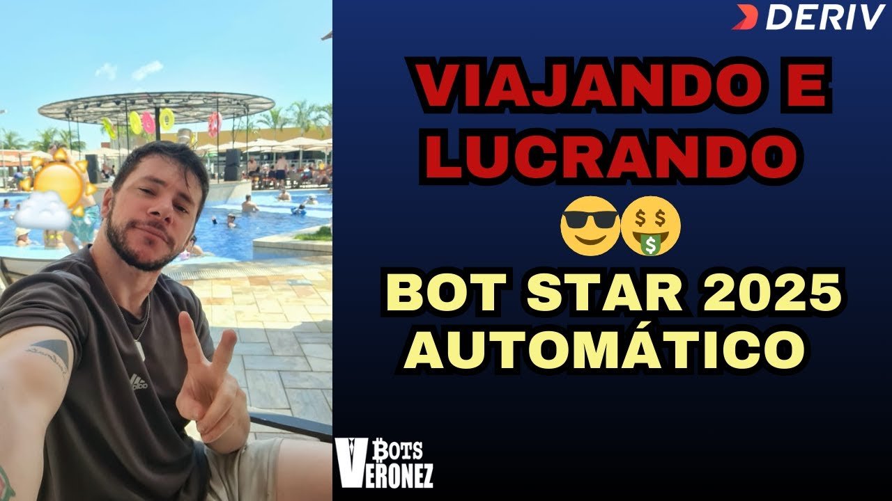 Passei o Dia Todo na Piscina e Deixei o Robô STAR 2025 – Lucrando de Forma 100% Automática na Deriv