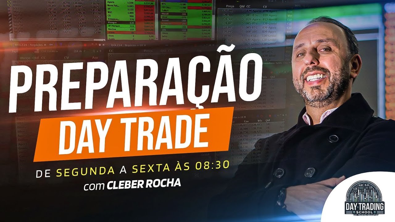 🔵🟠PREPARAÇÃO DAY TRADE 15 JAN C/ CLEBER ROCHA🟠🔵│🟡 ÍNDICE & DÓLAR FUTURO🟡