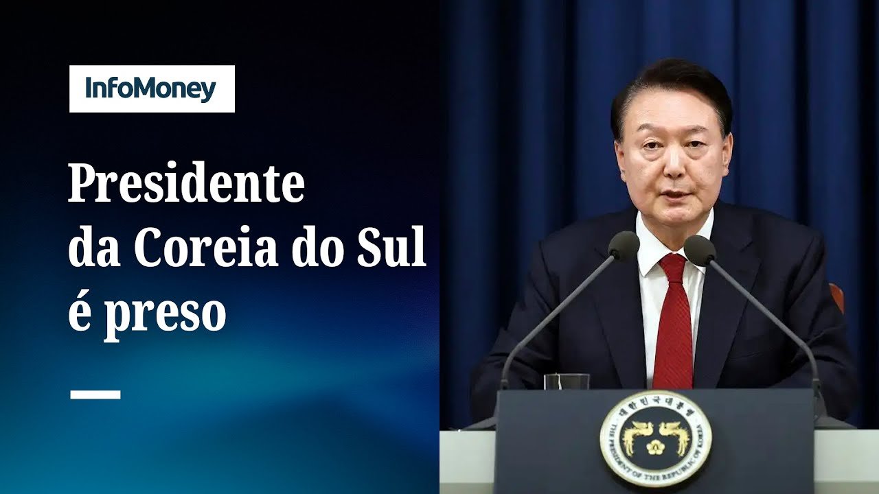 Presidente afastado da Coreia do Sul, Yoon Suk Yeol é preso por tentativa de golpe