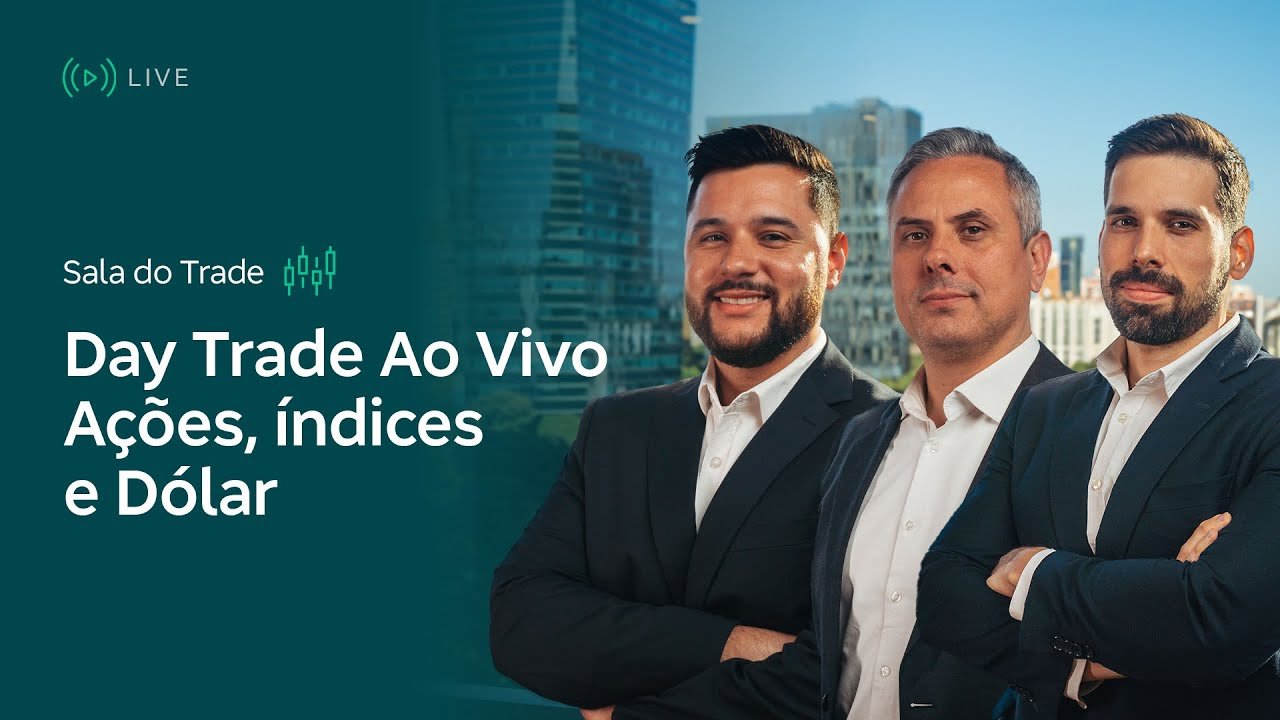 Sala do Trade – Day Trade ao Vivo – Índices, Ações e Dólar – 24/01