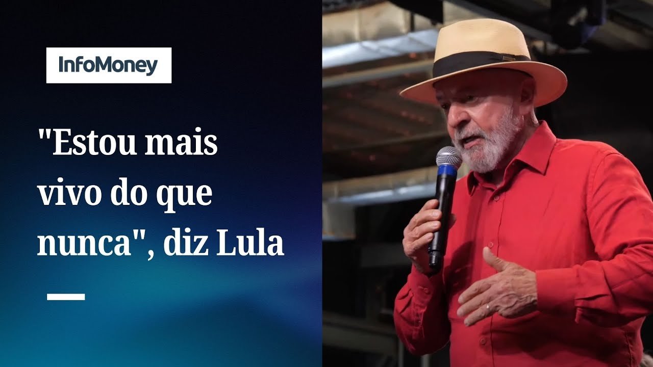 Lula afirma que se sente mais vivo do que nunca em discurso