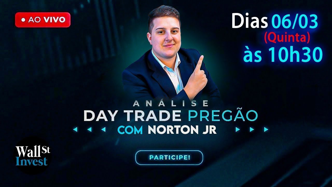 Análise Pregão Ao Vivo – Day Trade 06/03 às 10:30