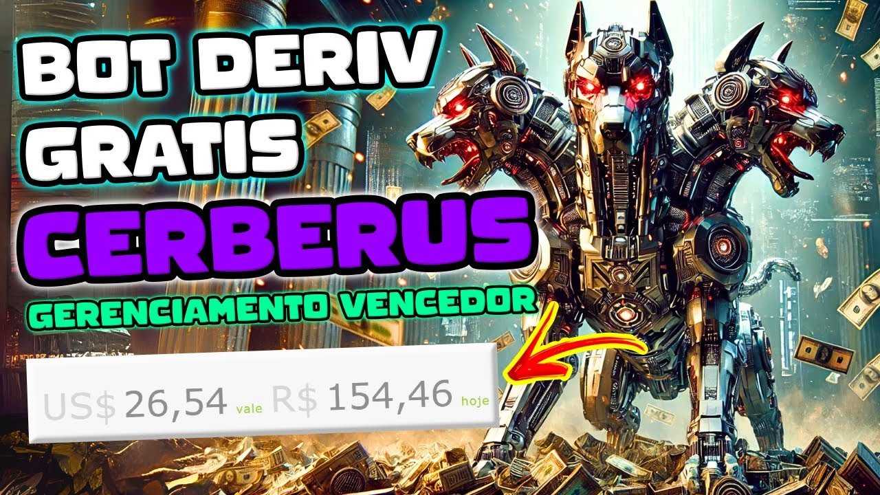 BOT DERIV GRÁTIS CÉRBERUS LUCRANCO R$154,46 | NOVO SISTEMA DE RANIKNG DE ROBÔS | TRADER BOTS CLUB