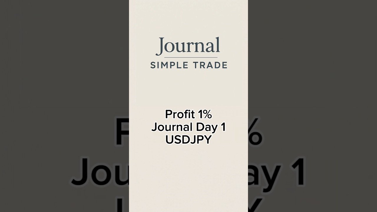 Jurnal Hari 1, daytrade usdjpy, profit 1%, modal 600 jadi 606 usd. Bikin simple aja trading tuh