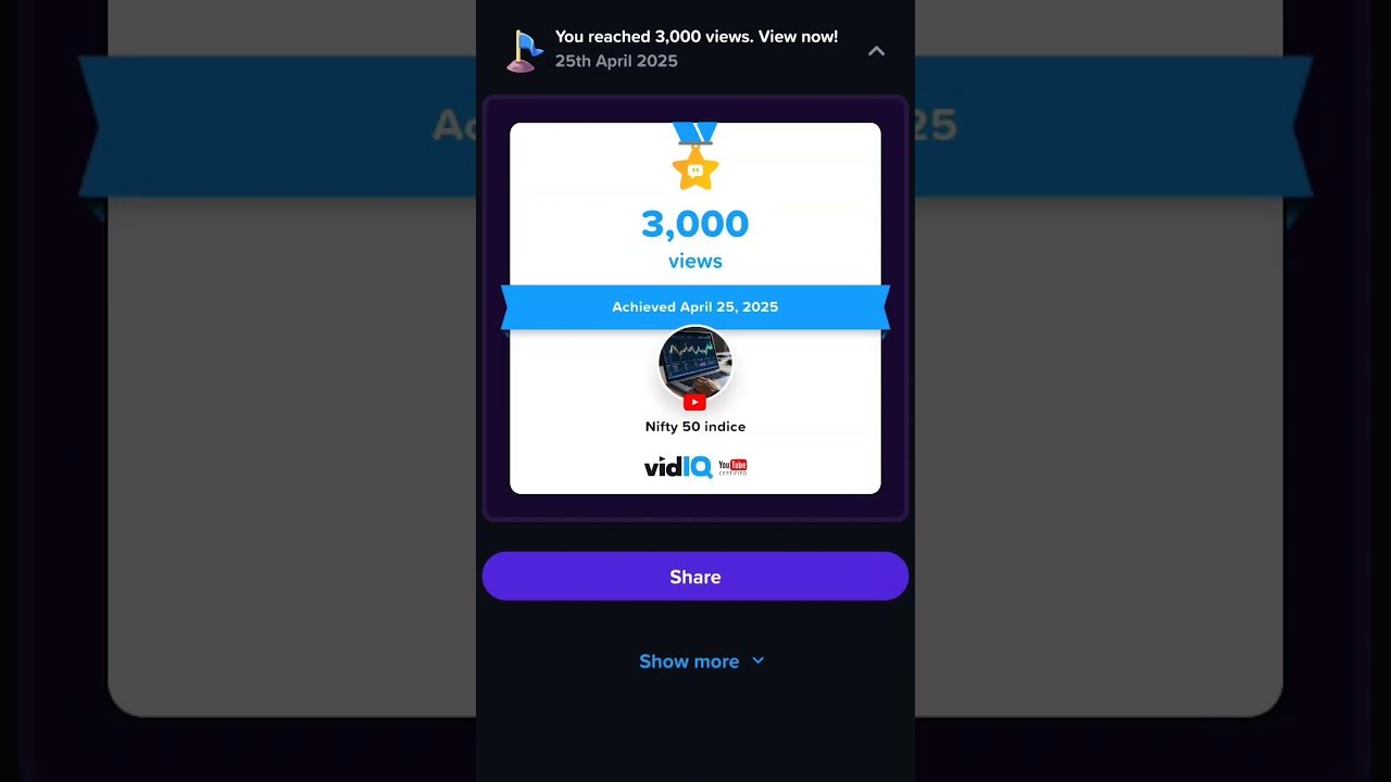 3000 views achieved💫😉💯 25 April #niftyanalysis #cryptocurrency #stockmarket #daytrader #trading