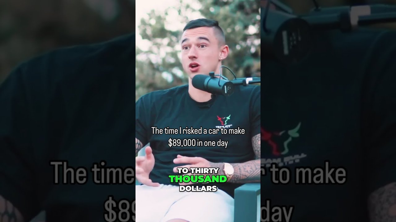 I risked a car and made $89,000 in one day #shorts #daytrading