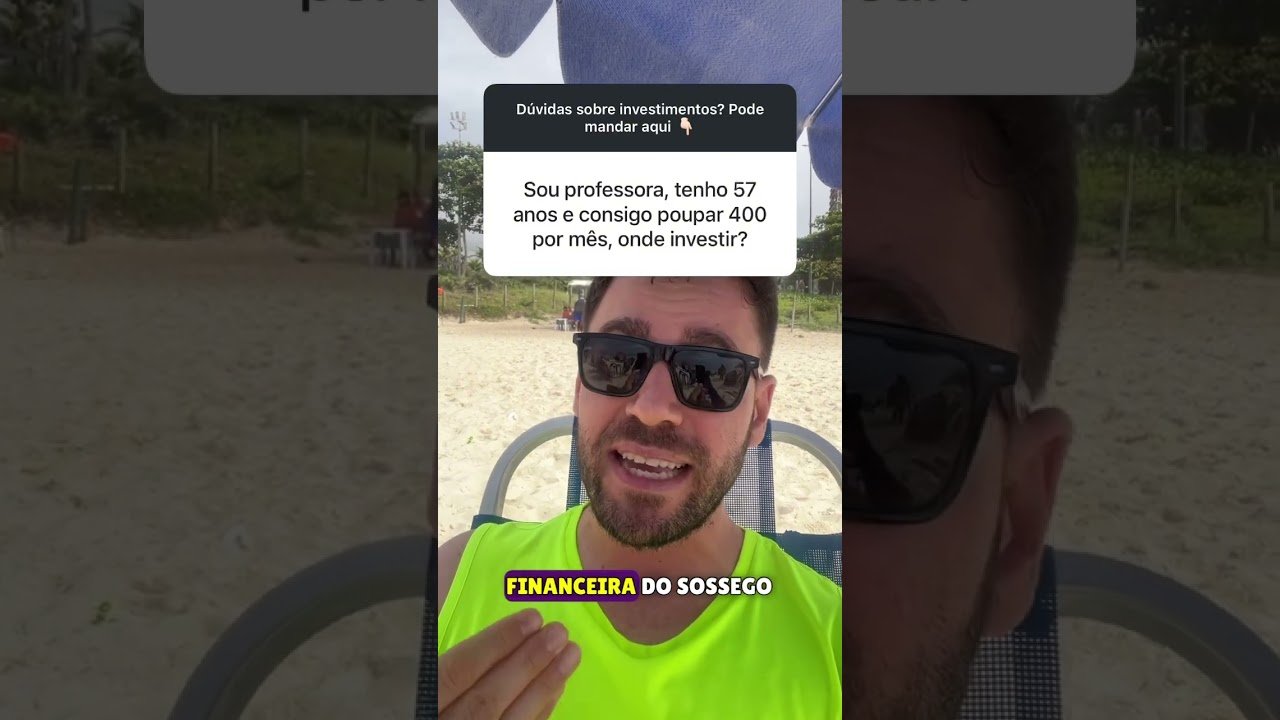 Professora, 400 reais sobrando por mês, onde investir nesta situação? 🤷🏼‍♀️