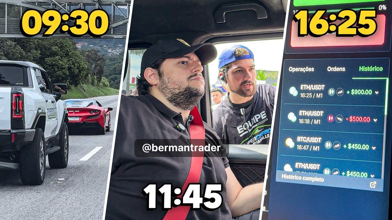 UM DIA DE UM TRADER MILIONÁRIO (EVENTO SUPERCARROS ALPHAVILLE)