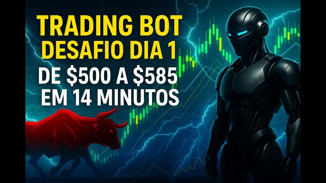 $500 para $585 em 14 Minutos? Testamos o Deriv Bot em Conta Real!