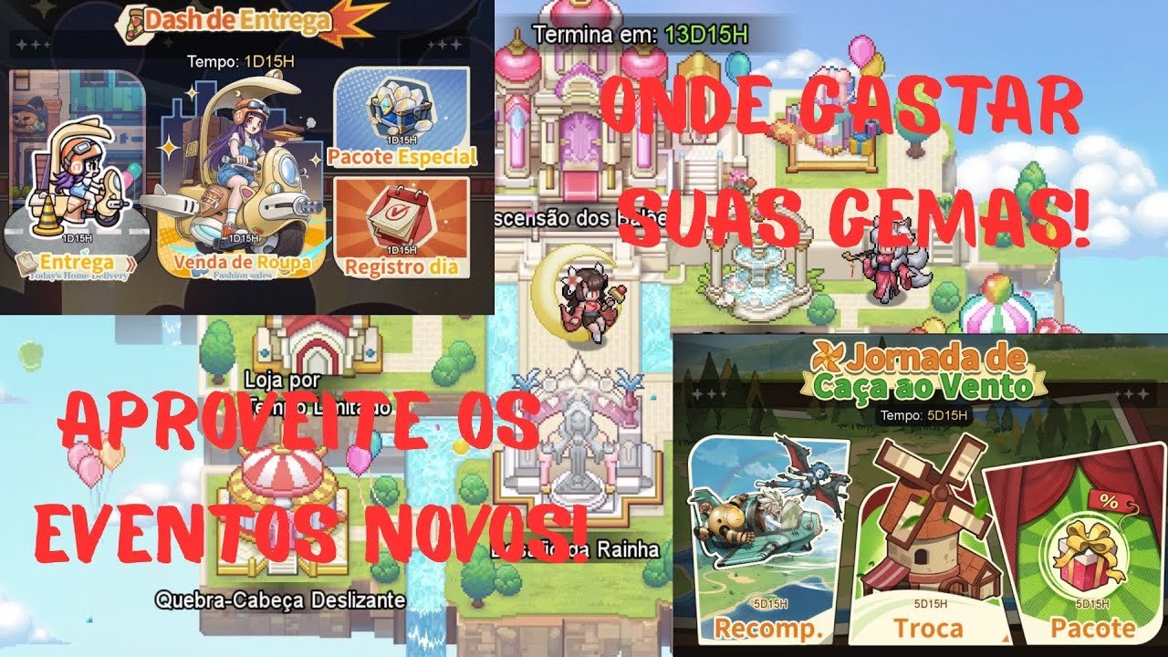 Eventos novos!! Onde investir suas gemas | Realms Of Pixel