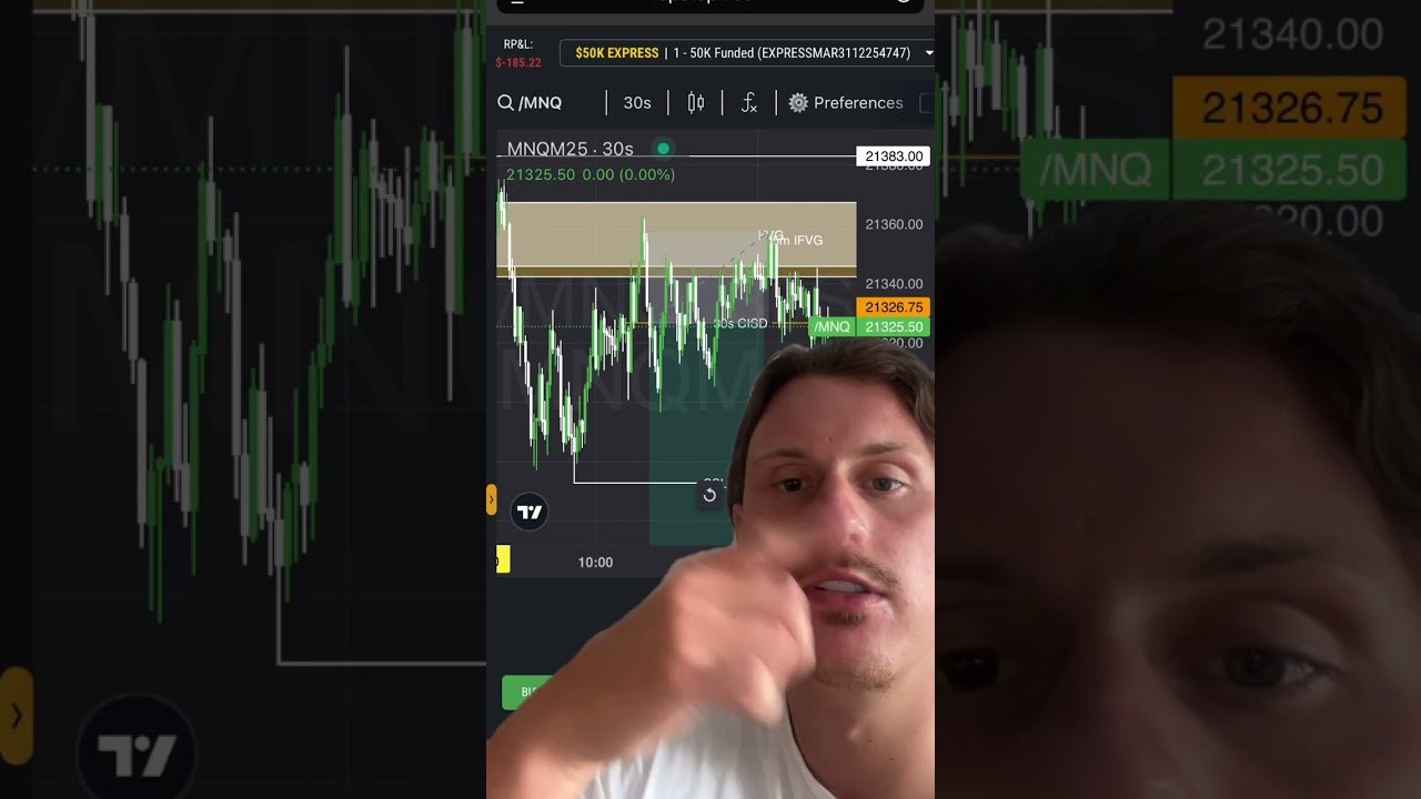 How I lost $185.22 Daytrading NQ – Wednesday 13th May 2025 Trade Recap. #daytrading #trading