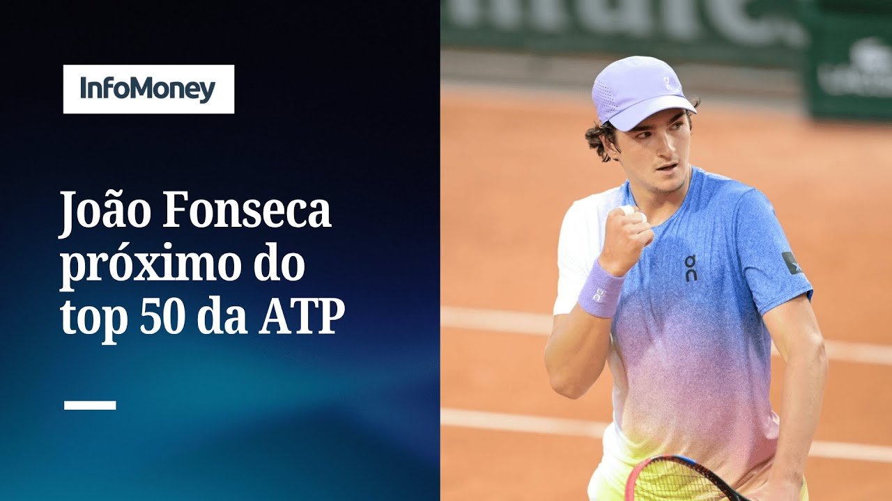 João Fonseca assume posição 54 do ranking da ATP e bate recorde de Nadal | InfoMoney News
