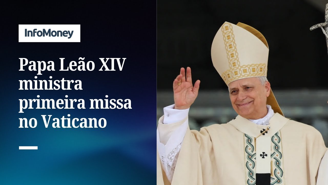 Papa Leão XIV ministra primeira missa no Vaticano