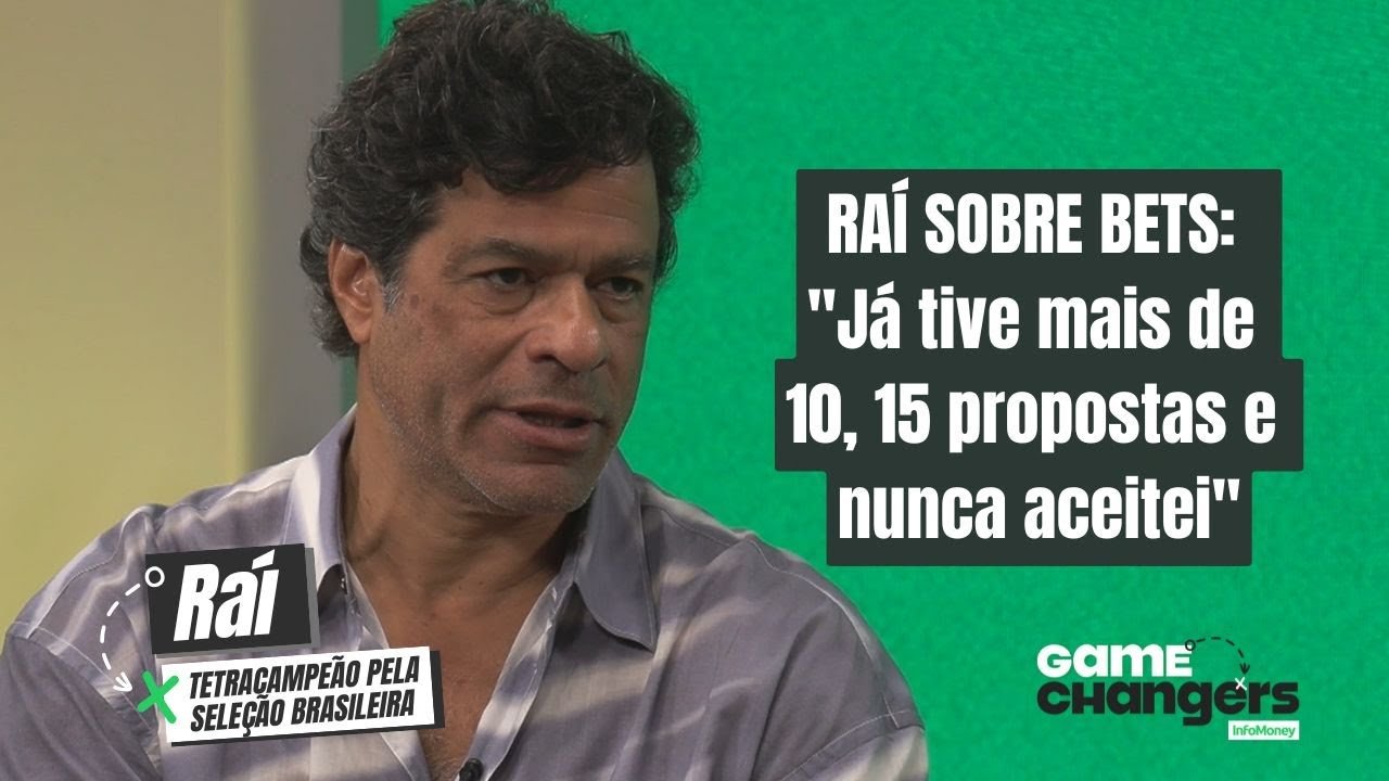 Raí, ídolo da seleção brasileira, comenta a questão das bets e revela convite | Game Changers