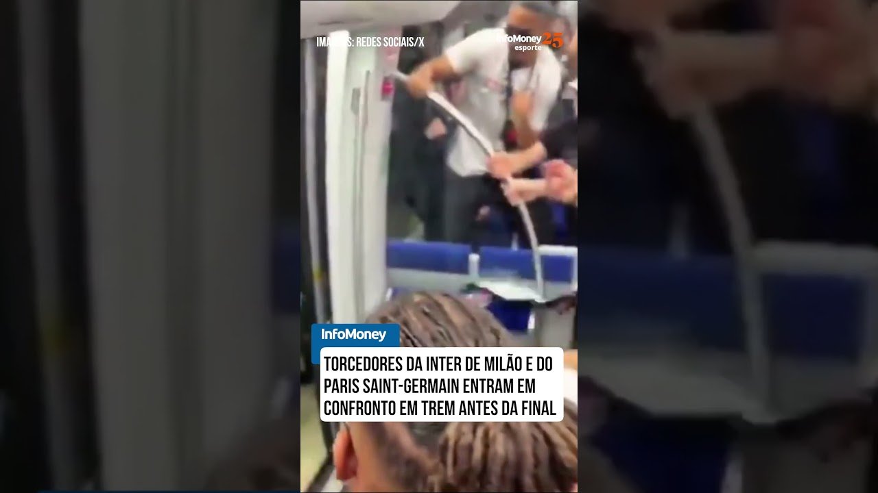 Torcedores da Inter de Milão e do PSG entram em confronto em trem antes da final