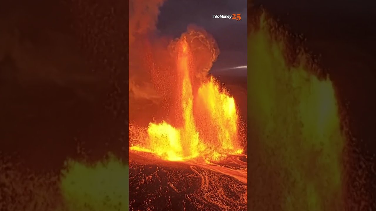 Vulcão Kilauea, no Havaí, entra em erupção e lança lava a mais de 300 metros de altura