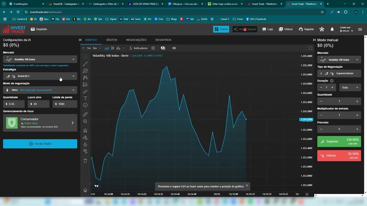 02- APRESENTAÇÃO DA PLATAFORMA INVEST TRADE  ROBÔS GRÁTIS DERIV