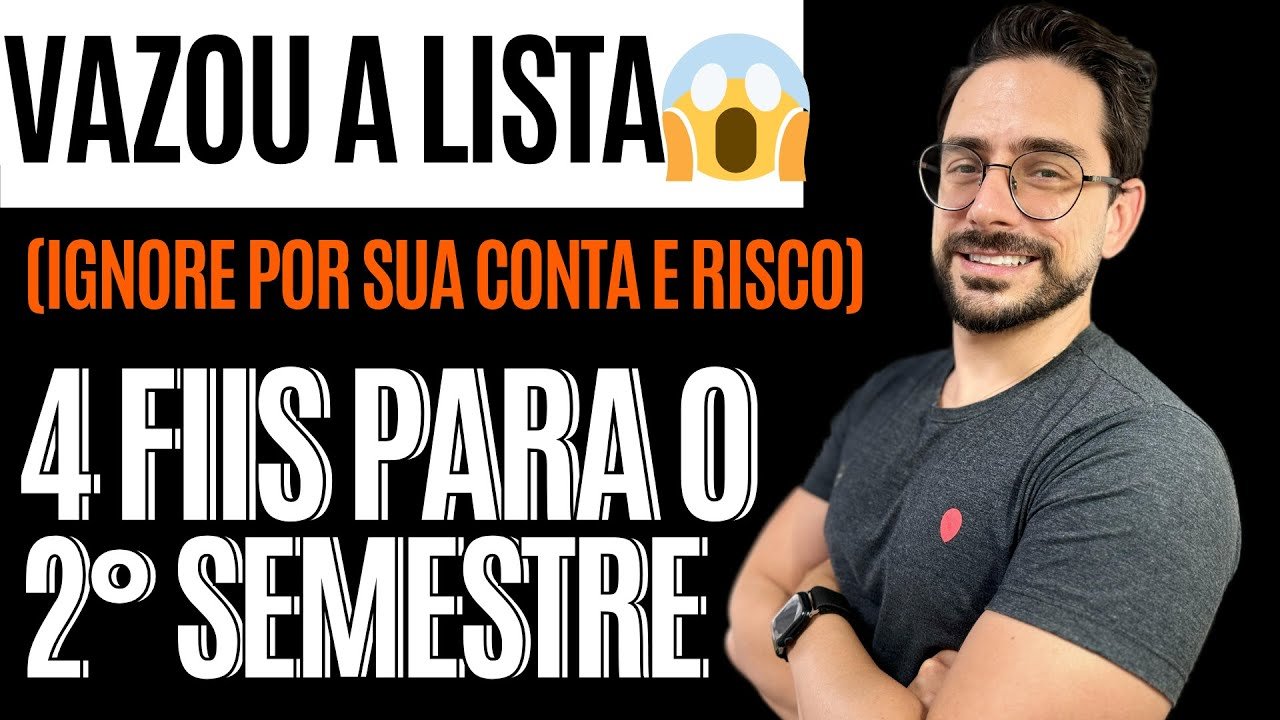 4 FIIS PARA O SEGUNDO SEMESTRE | ONDE INVESTIR AINDA EM 2025? 🤑🤑🤑
