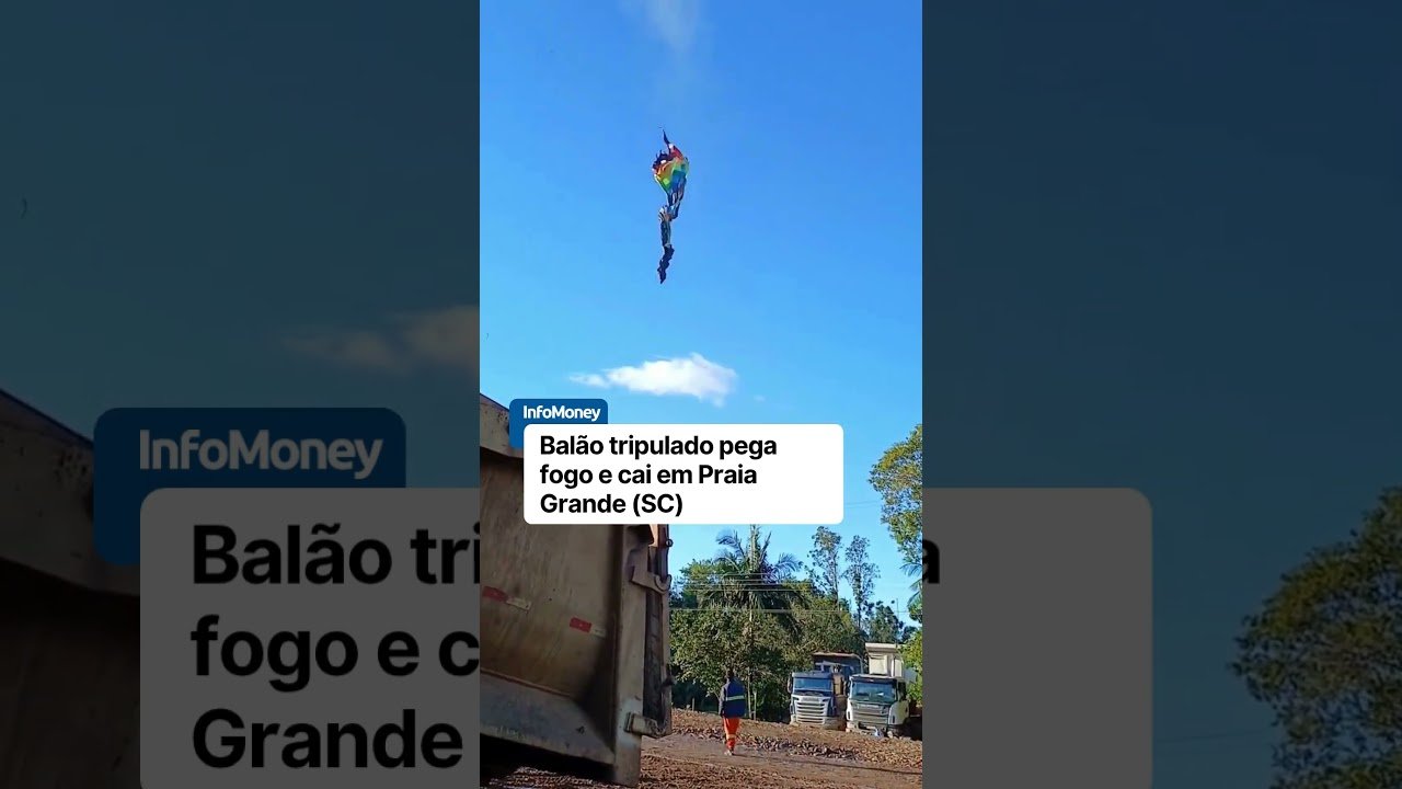 Acidente com balão em Santa Catarina