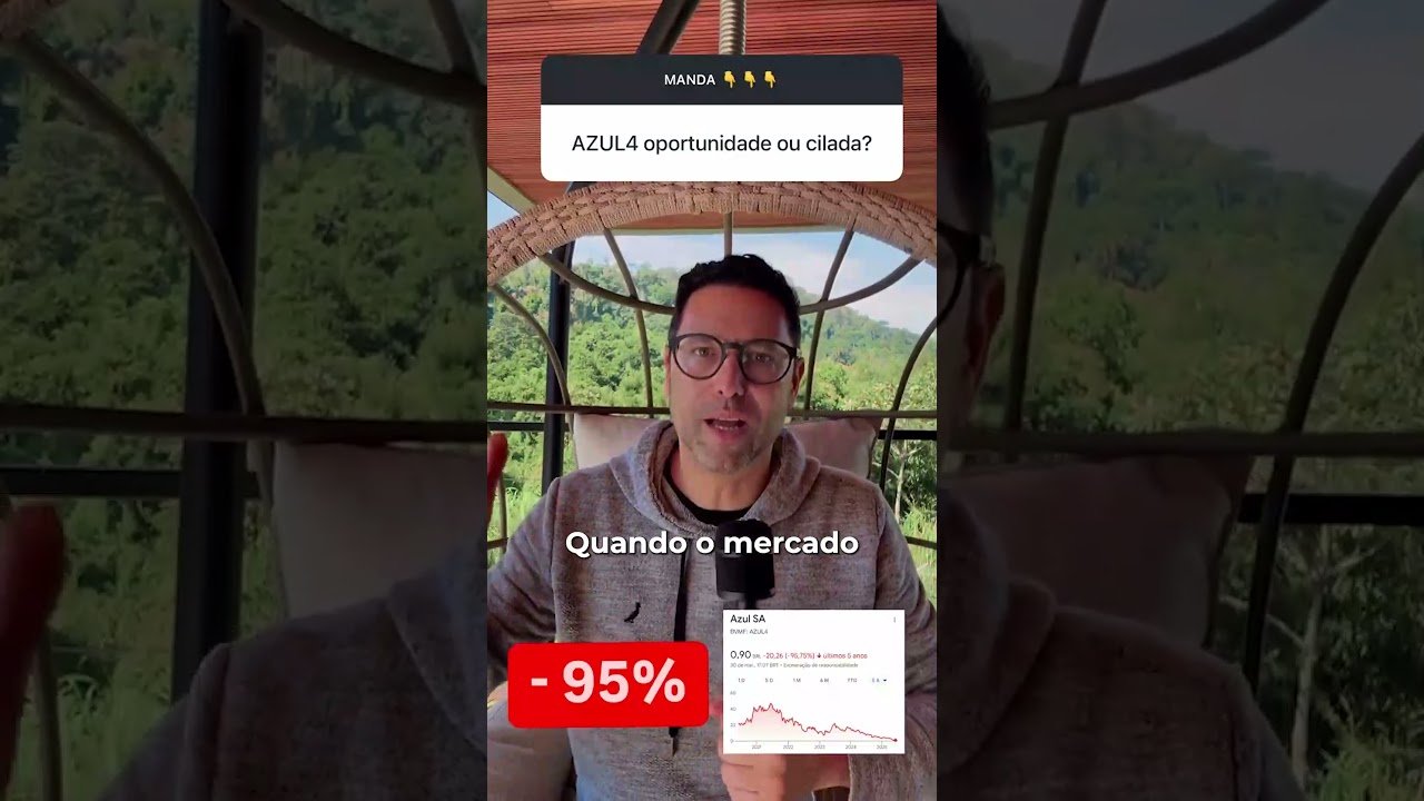 AZUL (AZUL4) DESPENCANDO: VALE A PENA INVESTIR AGORA? | OPORTUNIDADE OU ARMADILHA?