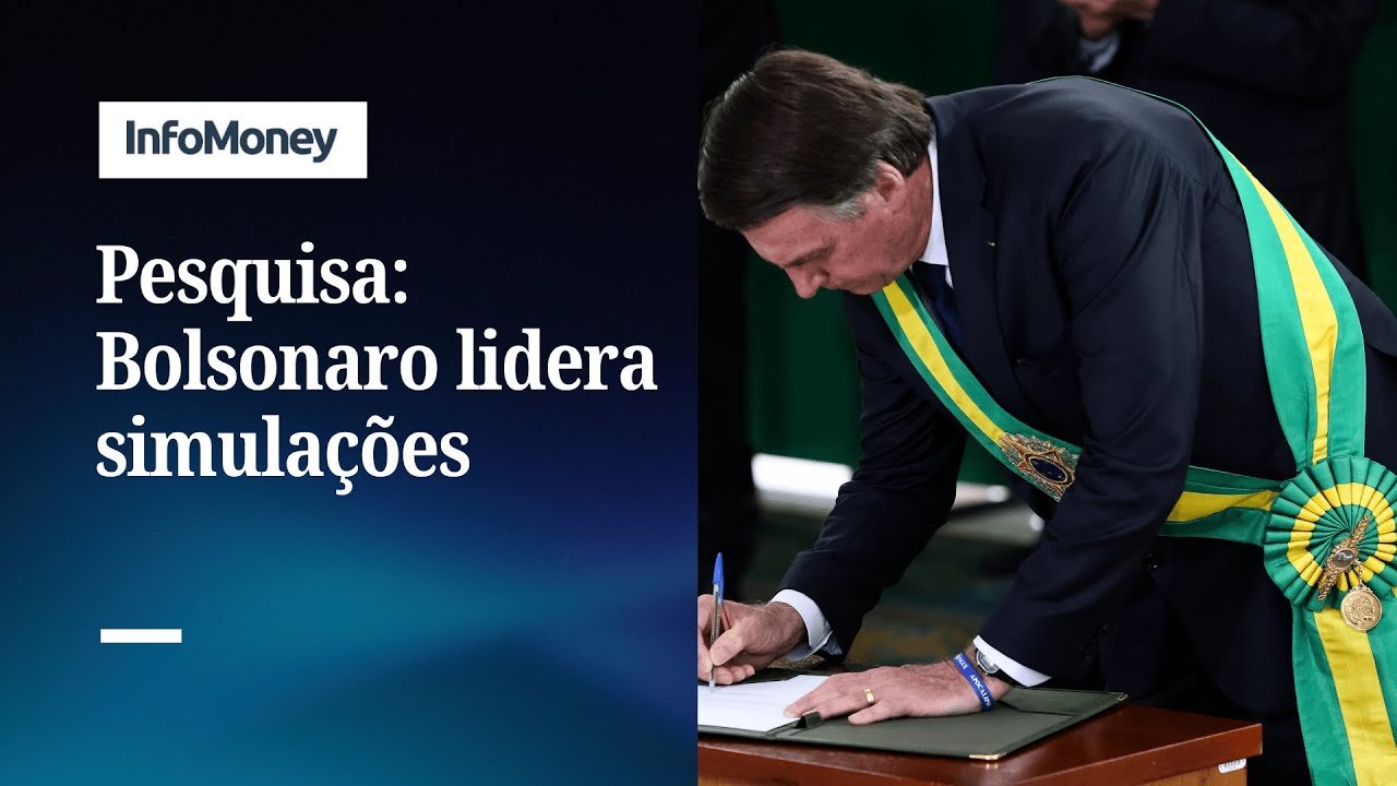 Bolsonaro lidera simulações de 2º turno contra Lula e Haddad | InfoMoney News