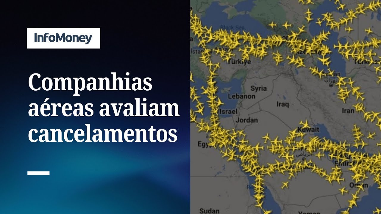 Companhias aéreas avaliam cancelamentos no Oriente Médio após ataque dos EUA | InfoMoney News