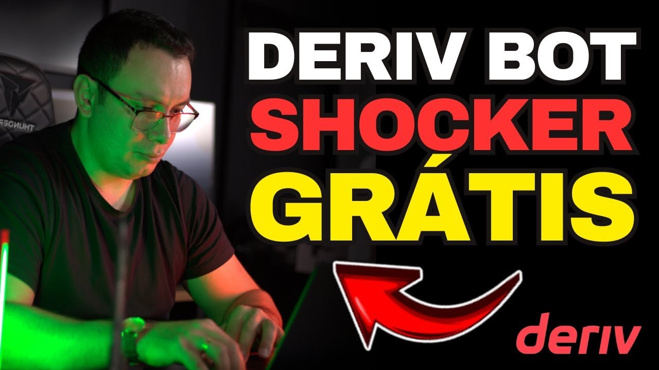 DERIV BOT GRÁTIS SHOCKER FAZENDO 100 REAIS POR DIA SIM!