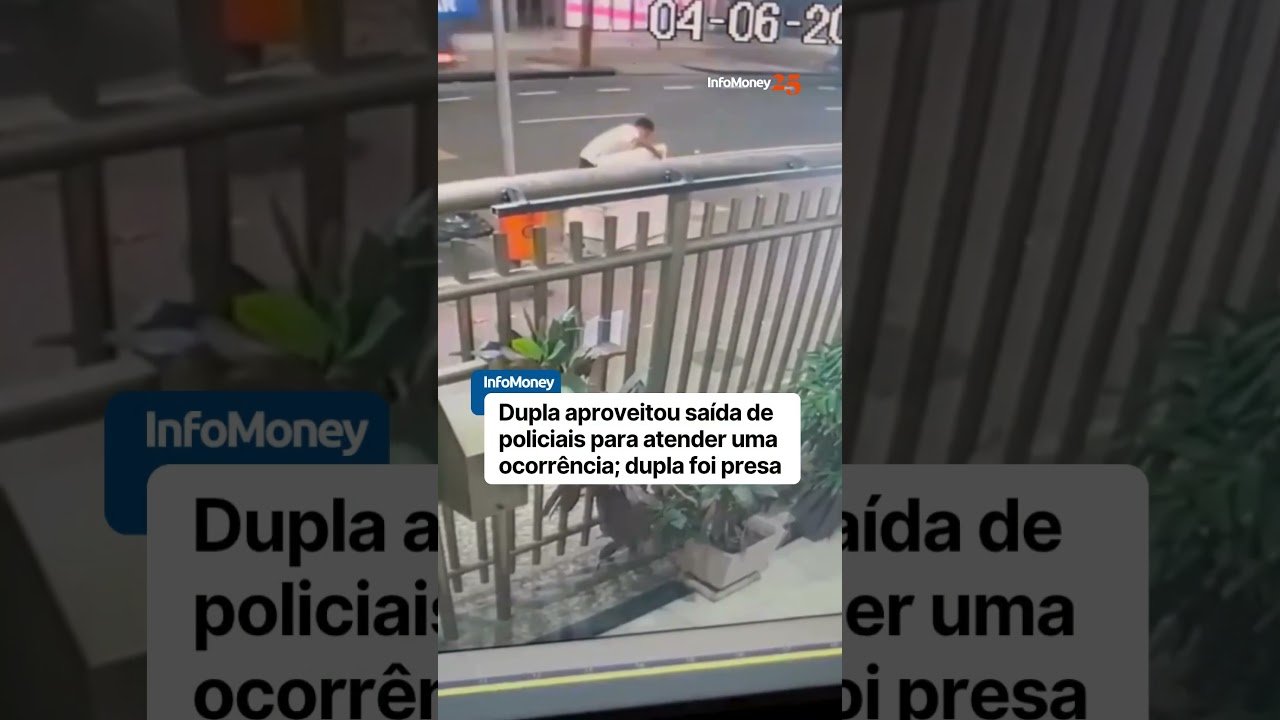 Dupla furta geladeira de cabine da Polícia Militar no Rio de Janeiro