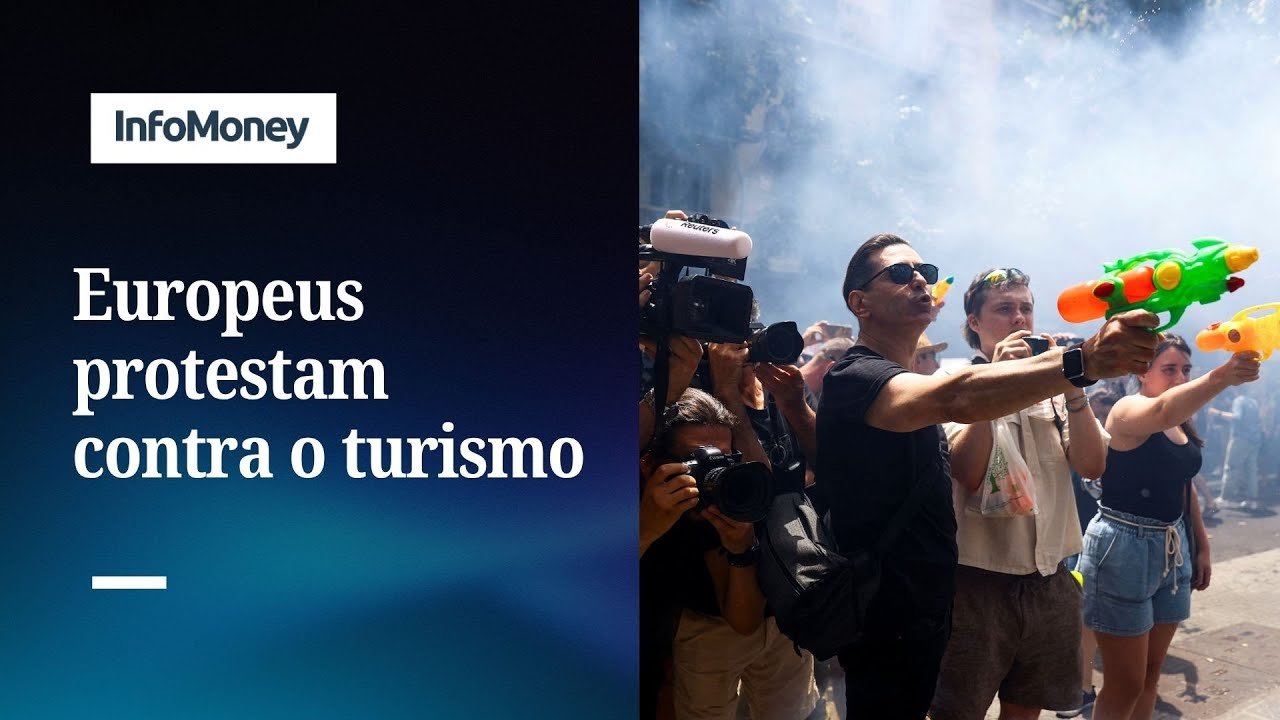 Europeus protestam contra o turismo excessivo | InfoMoney News