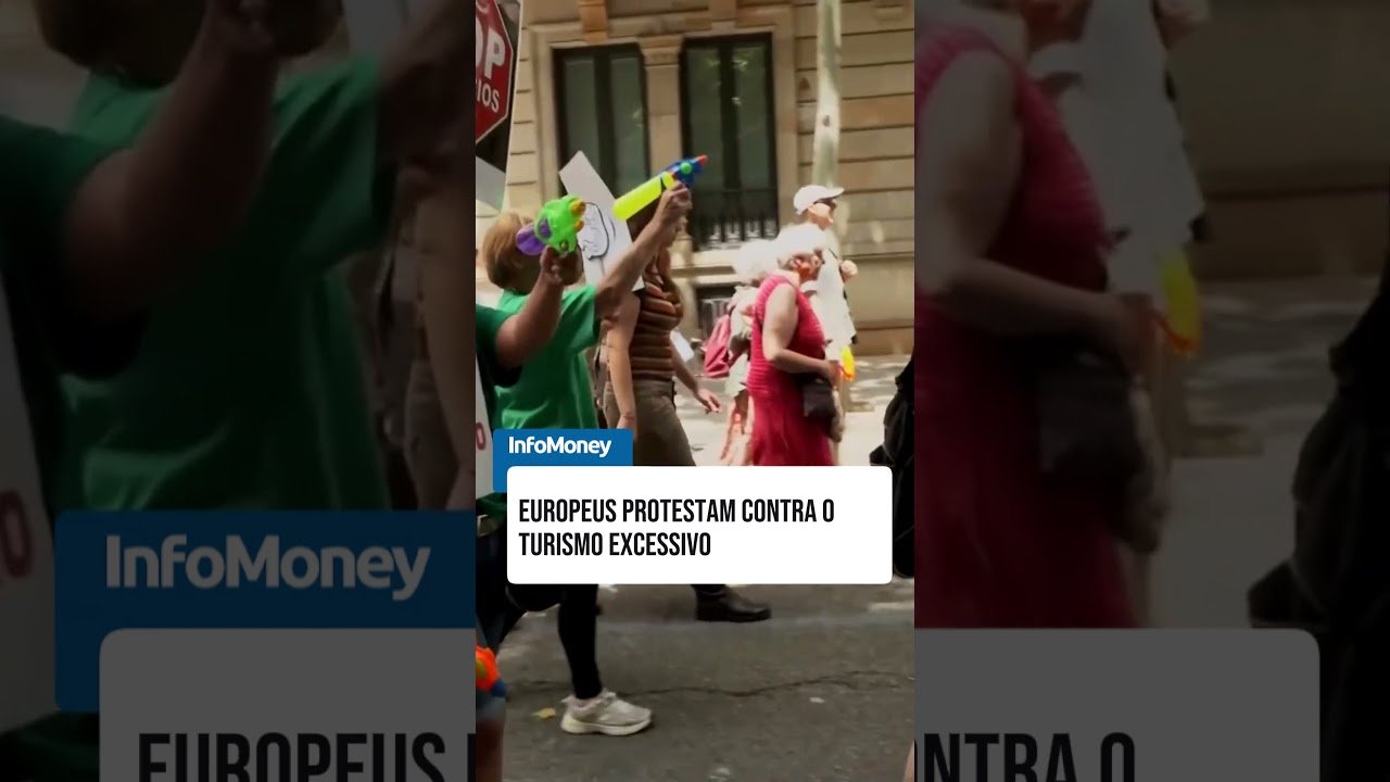 Europeus protestam contra o turismo excessivo