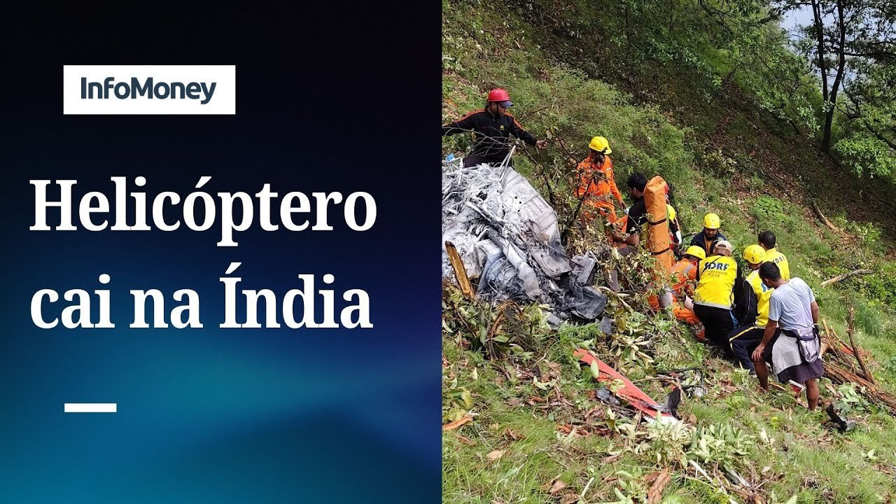 Helicóptero cai na Índia e sete pessoas morrem | InfoMoney News
