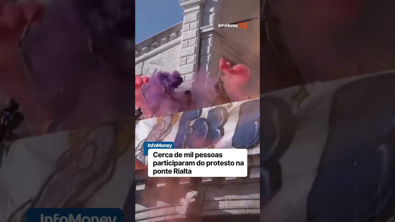 Manifestantes protestam contra casamento de Bezos em Veneza