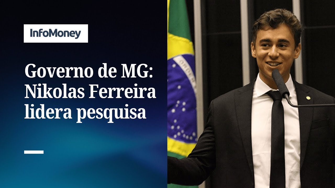 Nikolas Ferreira (PL) lidera disputa por governo de MG em todos os cenários | InfoMoney News