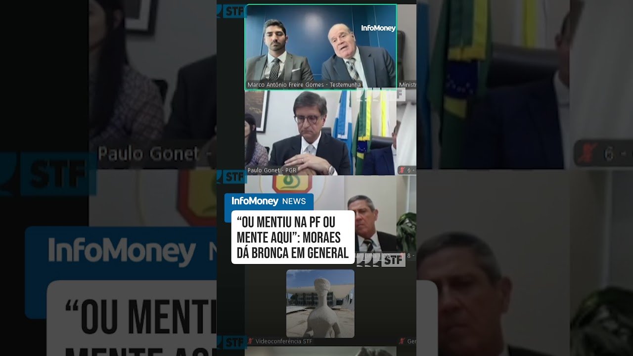 “Ou mentiu na PF ou mente aqui”: Moraes dá bronca em general