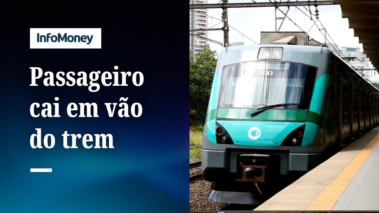 Passageiro cai em vão entre trem e plataforma em São Paulo | InfoMoney News