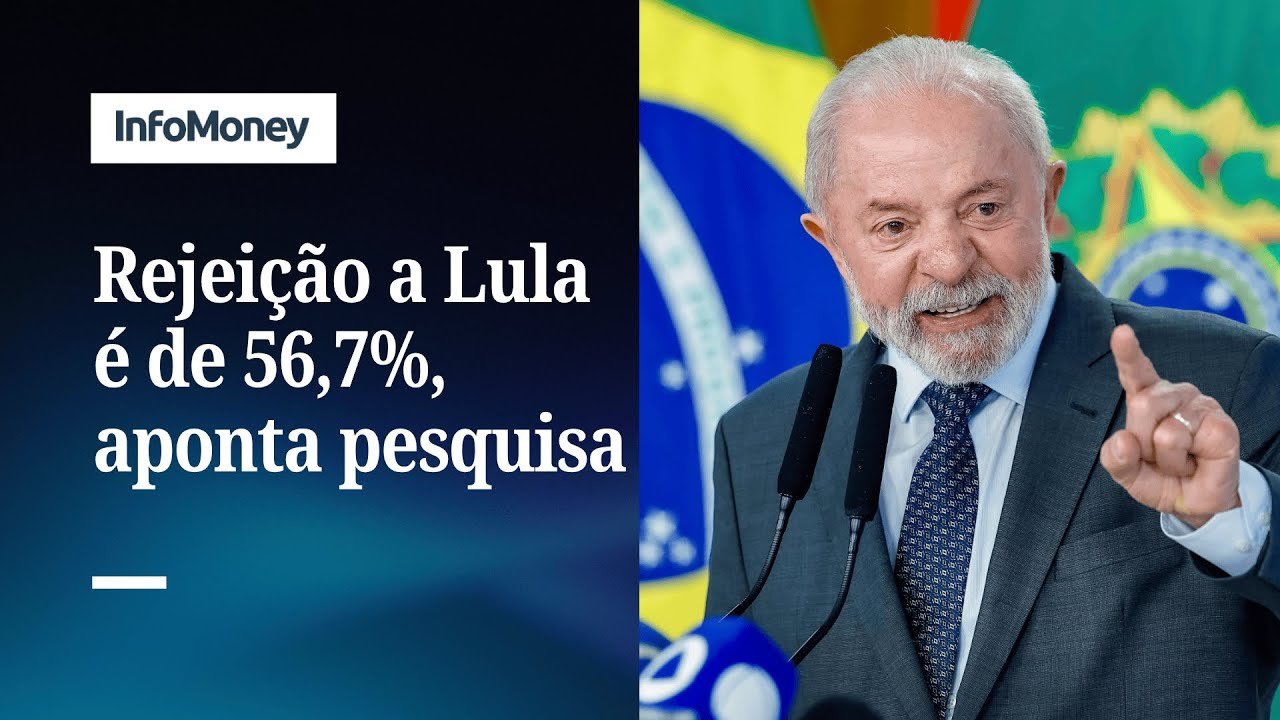 Reprovação de Lula recua, mas segue alta, com 56,7%, diz pesquisa | InfoMoney News