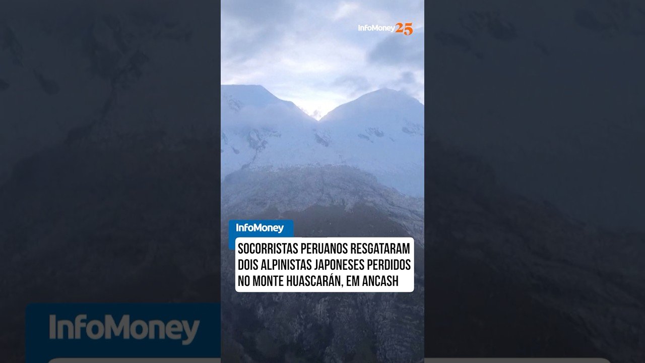 Socorristas peruanos resgatam dois alpinistas japonês perdidos no Monte Huáscaran