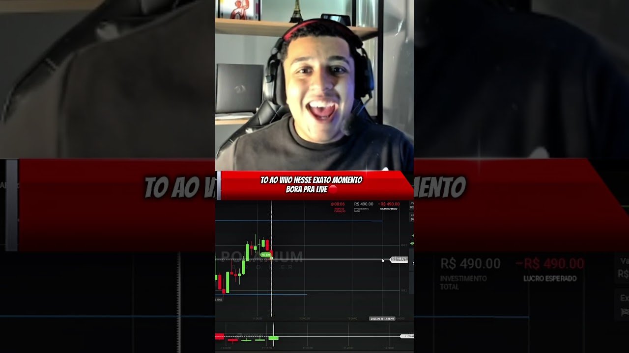 To em live vem participar! #pedroapolinariotrader #trader #tradeiniciante #daytrade