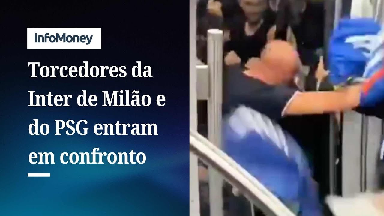 Torcedores da Inter de Milão e do PSG entram em confronto em trem antes da final