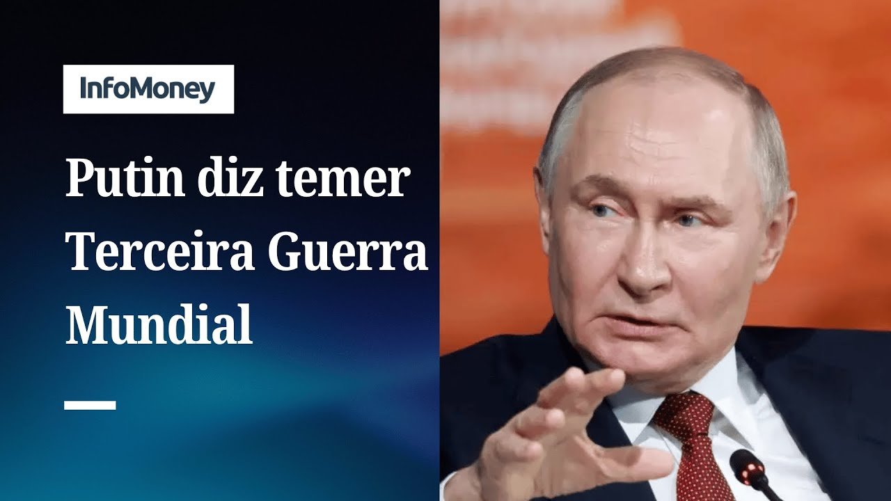 Vladimir Putin, da Rússia, se diz preocupado com Terceira Guerra Mundial | InfoMoney News