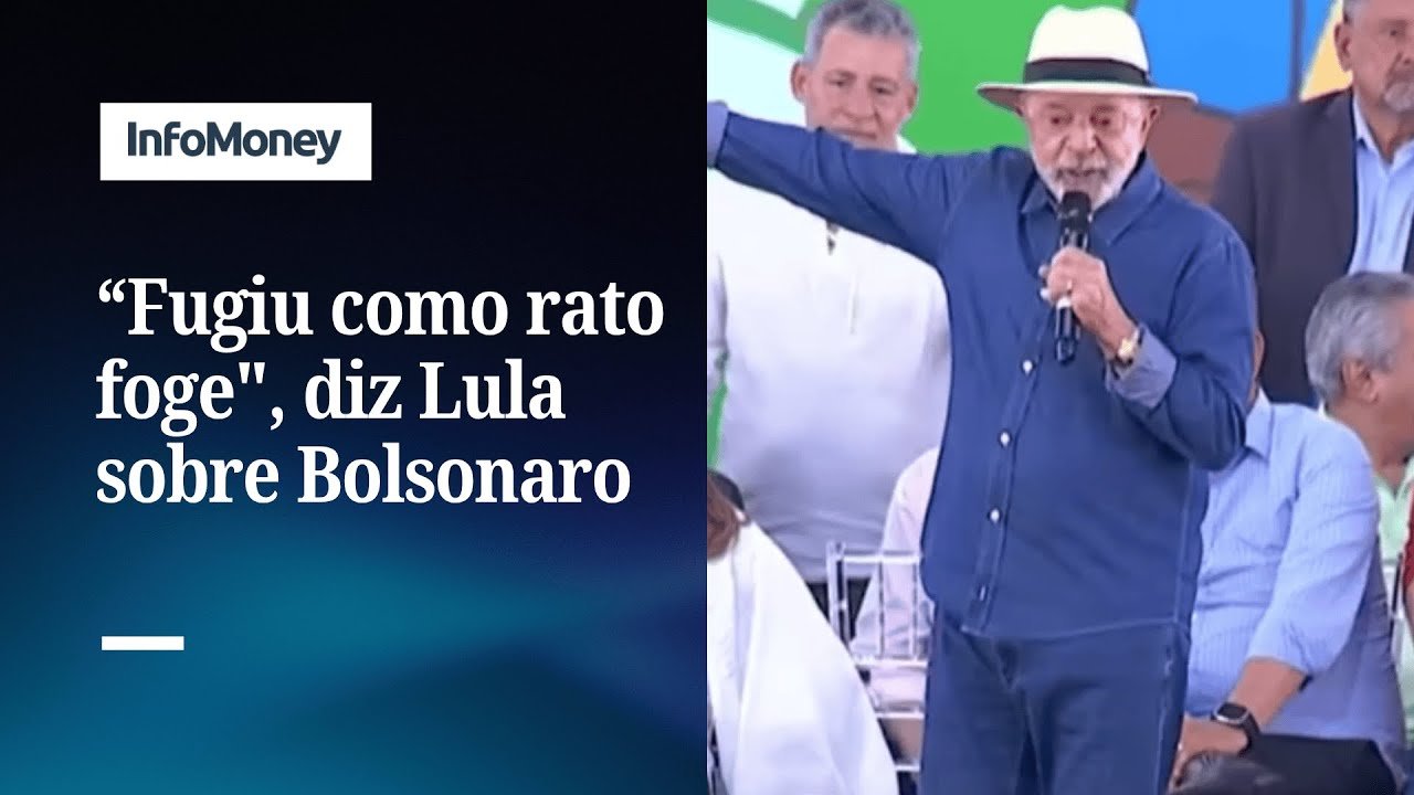 ASSISTA: “Tentou dar o golpe e fugiu como um rato”, diz Lula sobre Bolsonaro | InfoMoney News
