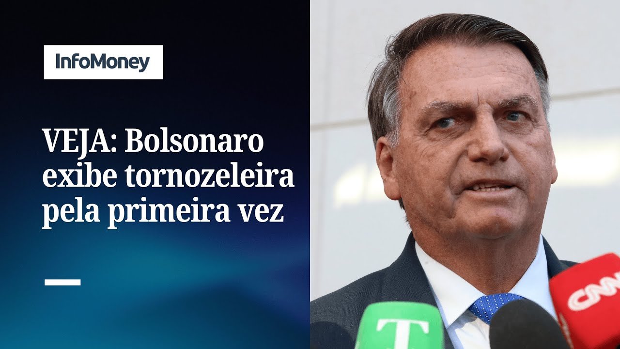 Bolsonaro exibe tornozeleira eletrônica pela primeira vez; veja imagens | InfoMoney News