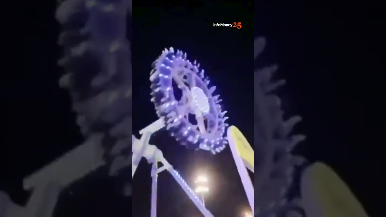 Brinquedo em parque de diversões se parte ao meio na Arábia Saudita