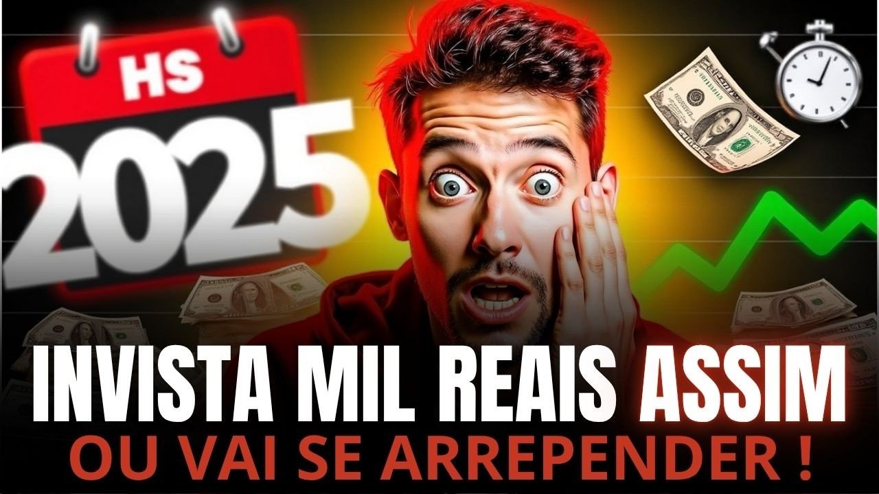 Como investir R$1 000 reais em 2025 sendo iniciante?