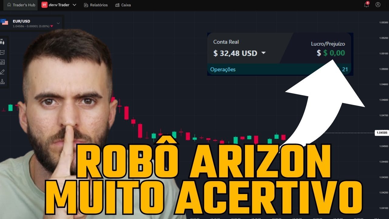 DERIV: ROBÔ 100% GRATUITO DERIV (ROBÔ ARIZON)