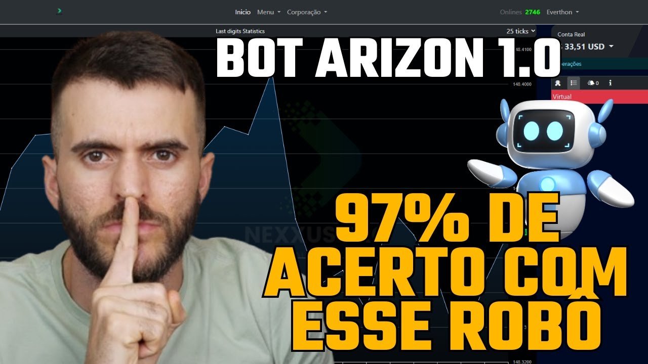 DERIV: ROBÔ ARIZON TA FAZENDO MUITA GRANA (100% FREE)
