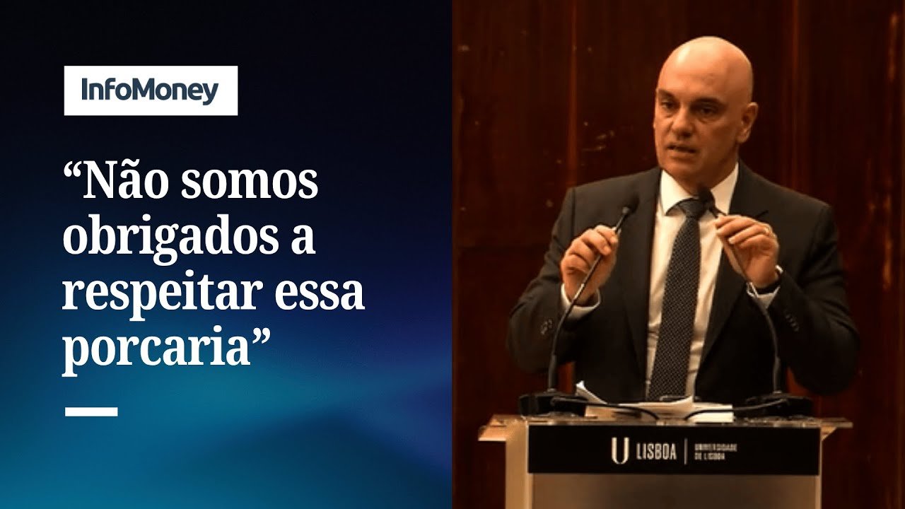 Em Lisboa, Moraes critica o argumento de “liberdade de expressão” na Internet | InfoMoney News